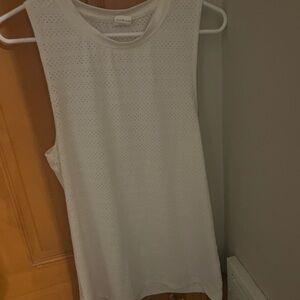 Super flowy workout tank with breathable holes!